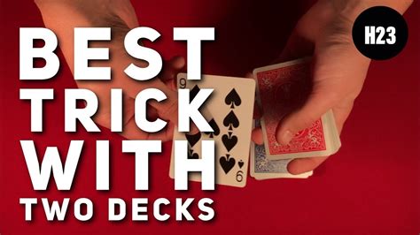 deck of cards trick|card tricks using two decks.